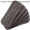 1PC Reusable 5 Layers Bamboo Charcoal Insert Baby Cloth